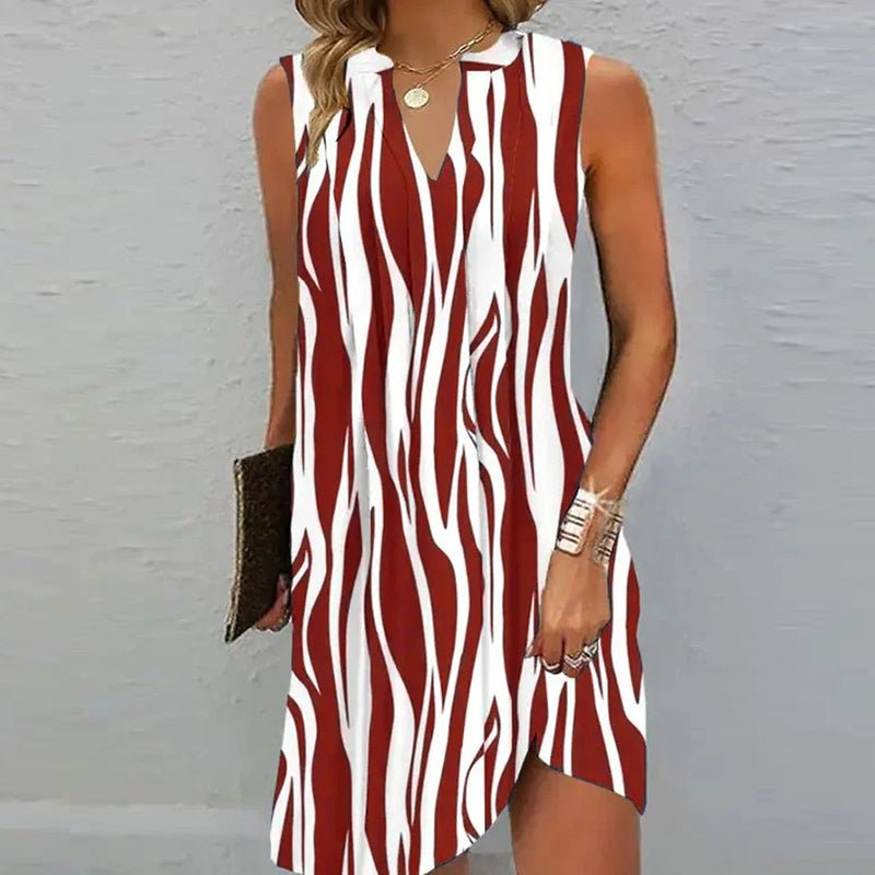 Damen Ärmelloses V-Ausschnitt Sommerkleid | Loretta