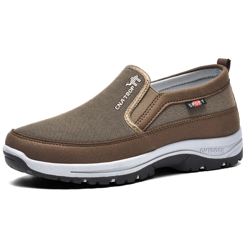 Slip-On Herrenschuhe mit Mesh-Obermaterial und Gummisohle | Roven
