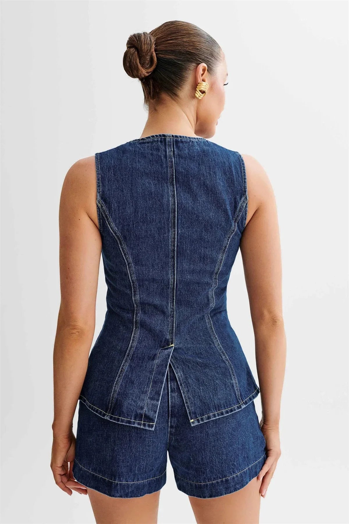 Damen Casual Sommer Set aus Denim | Carenia