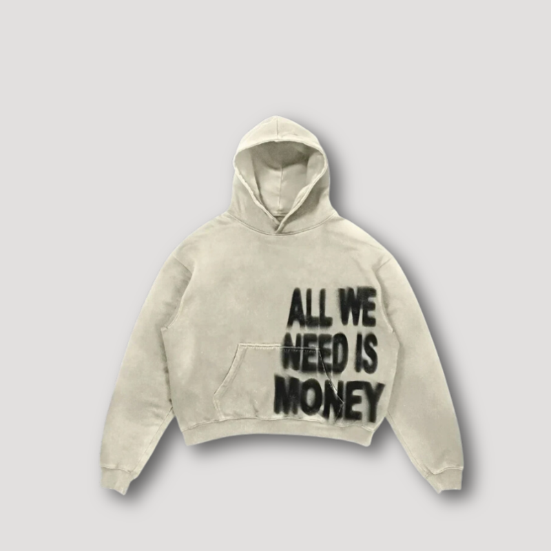 Love Earth Hoodie – Unisex Retro Kapuzenpullover mit Statement-Print