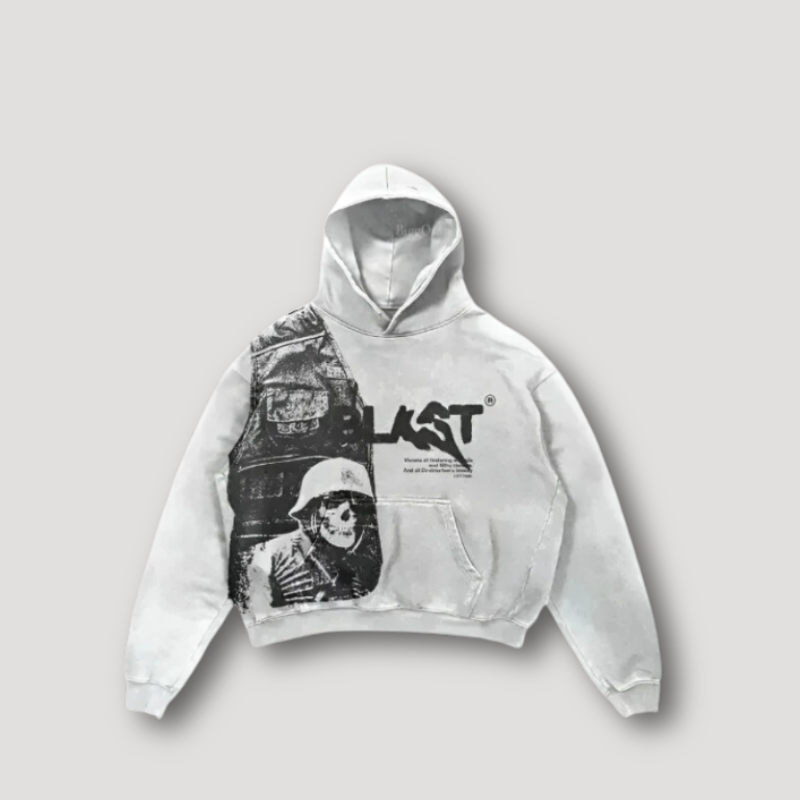 Love Earth Hoodie – Unisex Retro Kapuzenpullover mit Statement-Print