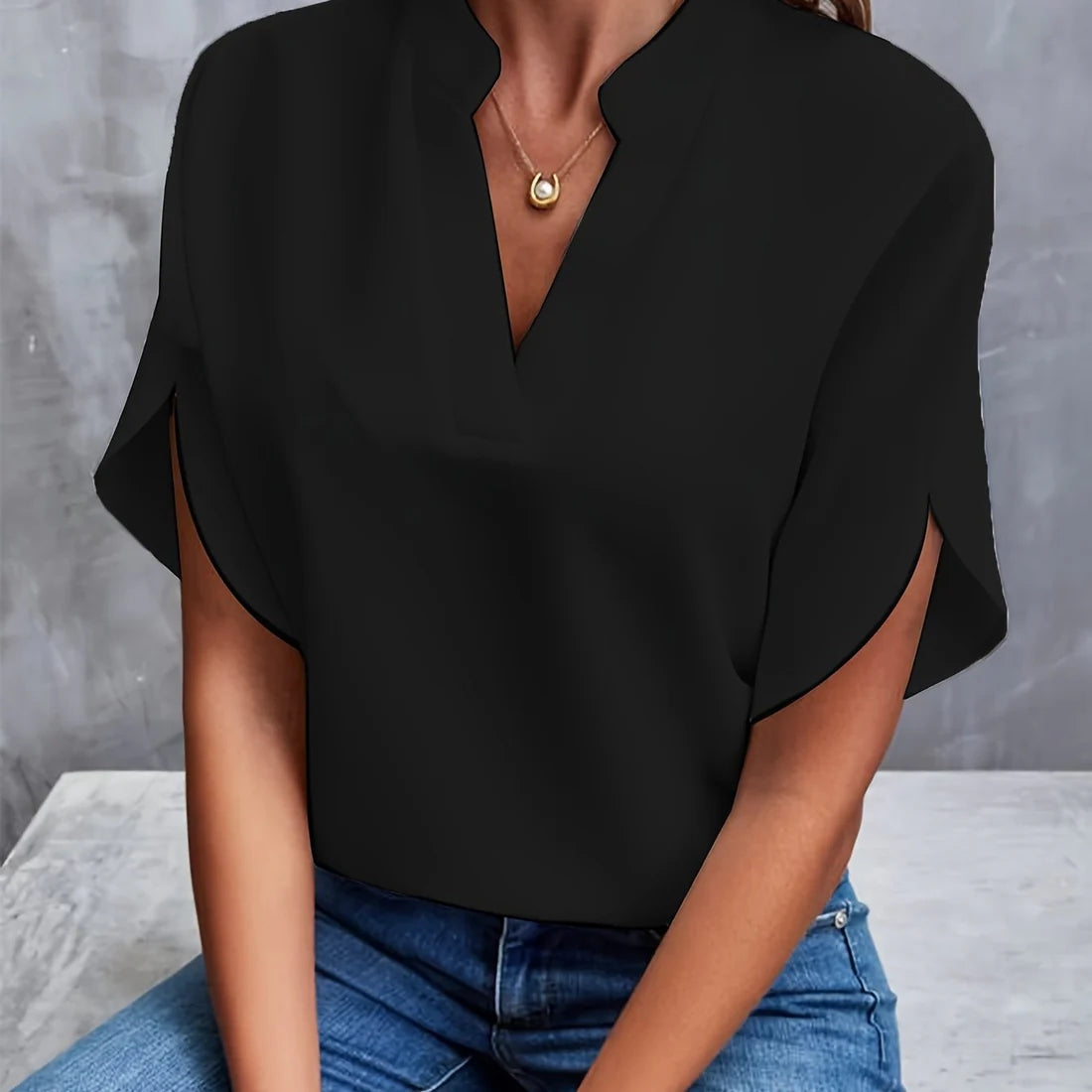 Damen Bluse mit klassischem Schnitt und Stretch-Anteil | Catrina
