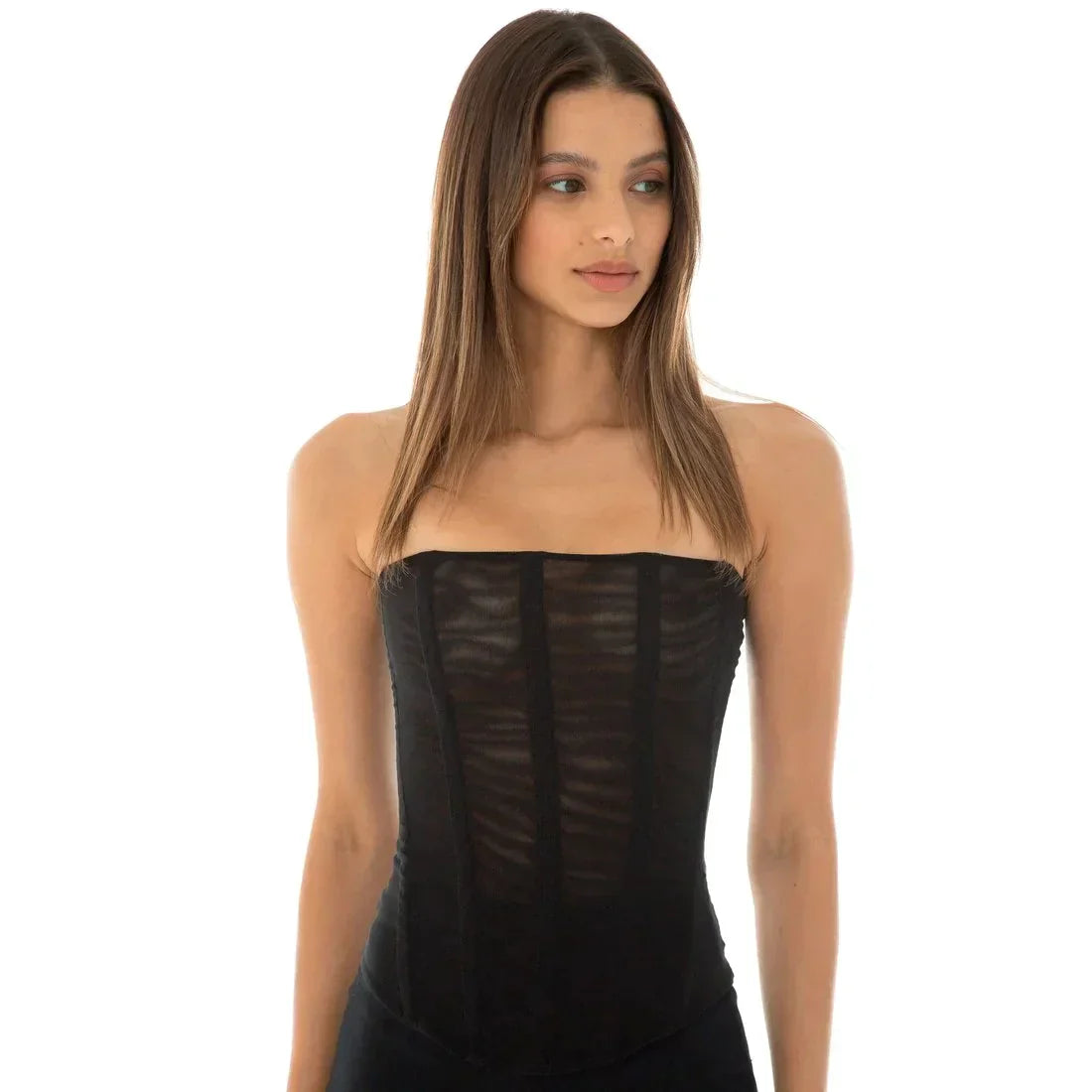 Damen Corsett-Top mit Rückenzipper | Valencia