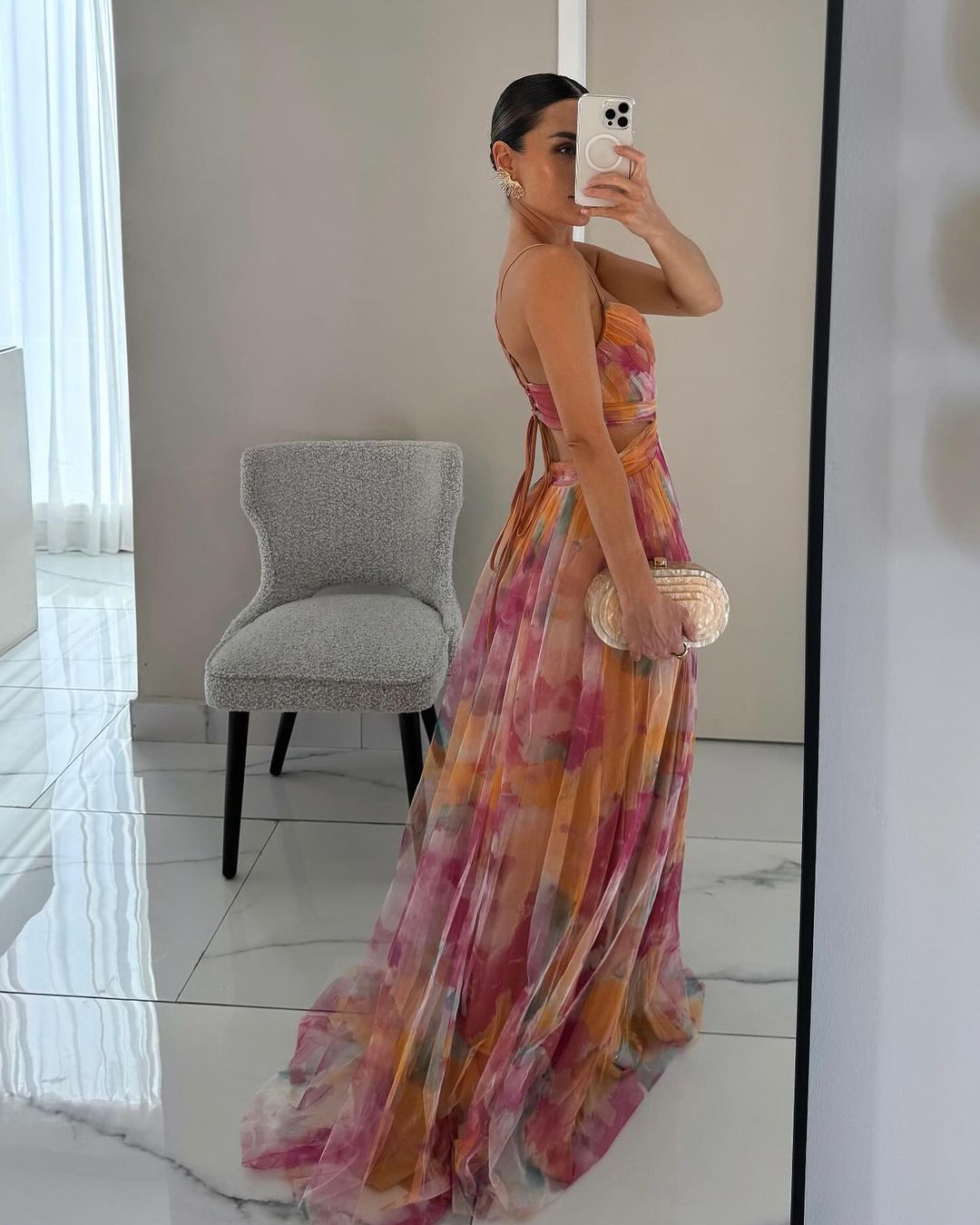 Damen Maxi Kleid mit Blumenmuster | Valeska