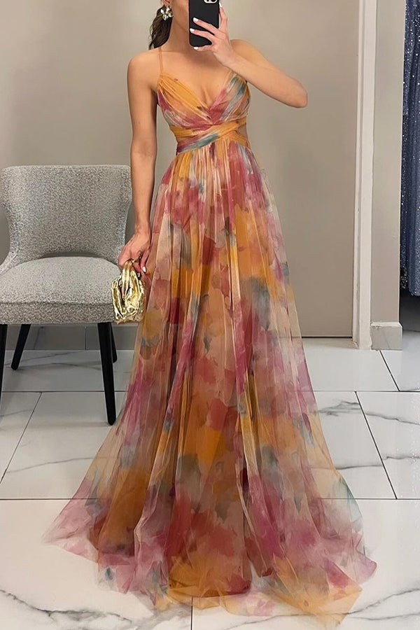 Damen Maxi Kleid mit Blumenmuster | Valeska