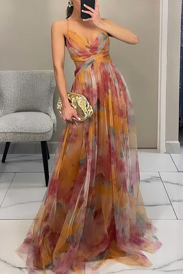 Damen Maxi Kleid mit Blumenmuster | Valeska