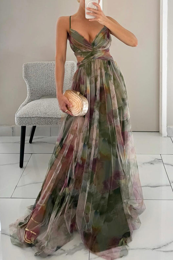 Damen Maxi Kleid mit Blumenmuster | Valeska
