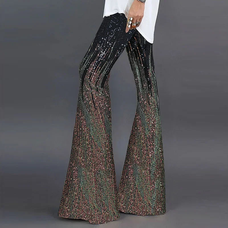 Glitzernde Bootcut-Partypants für Damen | Selina