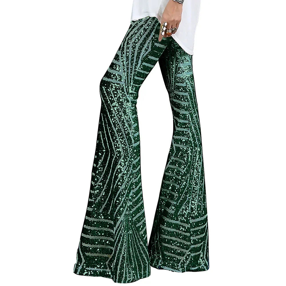 Glitzernde Bootcut-Partypants für Damen | Selina