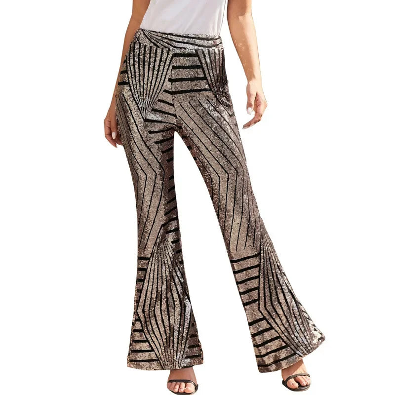 Glitzernde Bootcut-Partypants für Damen | Selina
