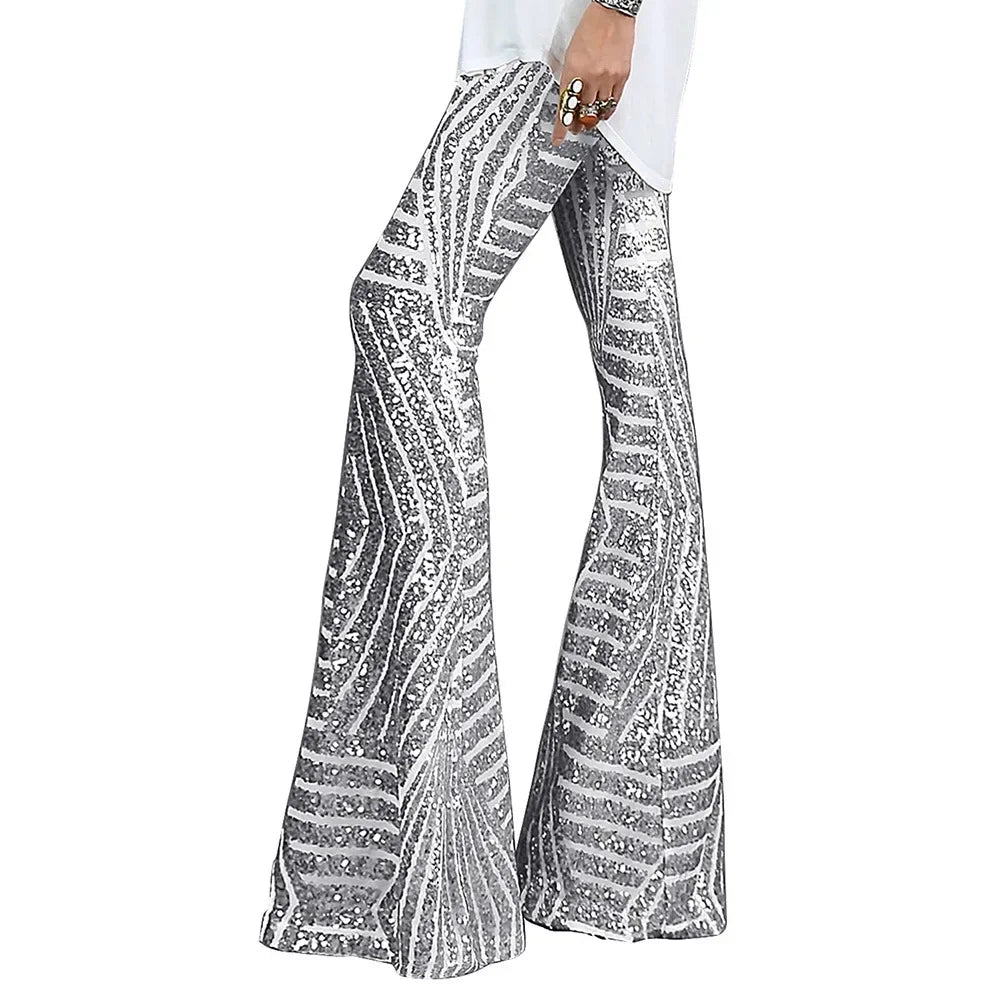 Glitzernde Bootcut-Partypants für Damen | Selina