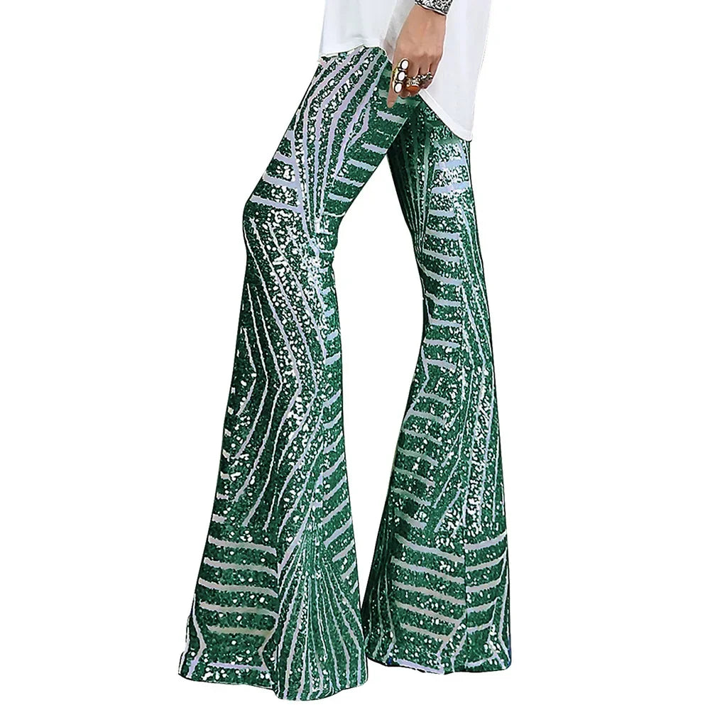 Glitzernde Bootcut-Partypants für Damen | Selina