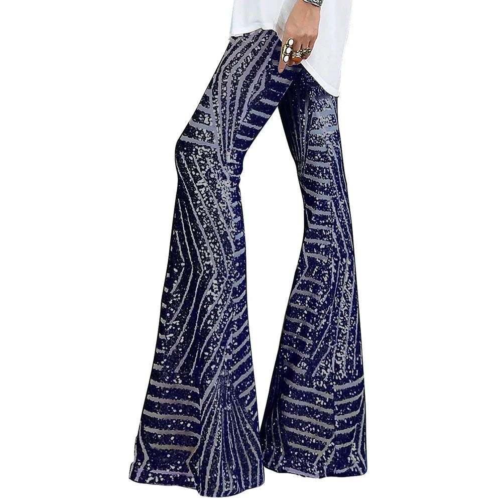 Glitzernde Bootcut-Partypants für Damen | Selina
