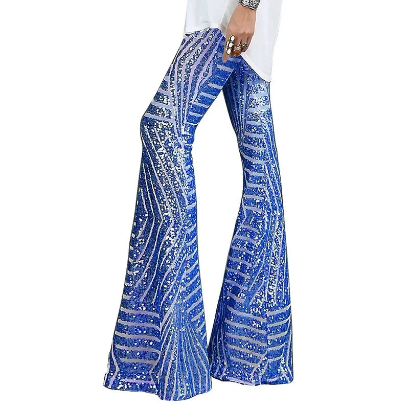 Glitzernde Bootcut-Partypants für Damen | Selina
