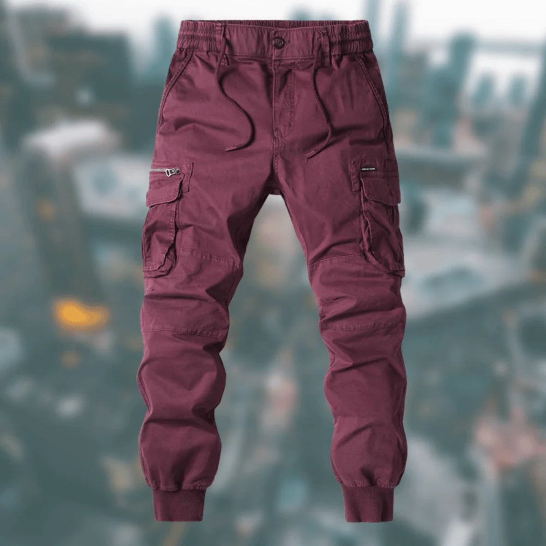 Herren Jogger Cargo-Hose mit Stretch und Mehrfachtaschen | Edric