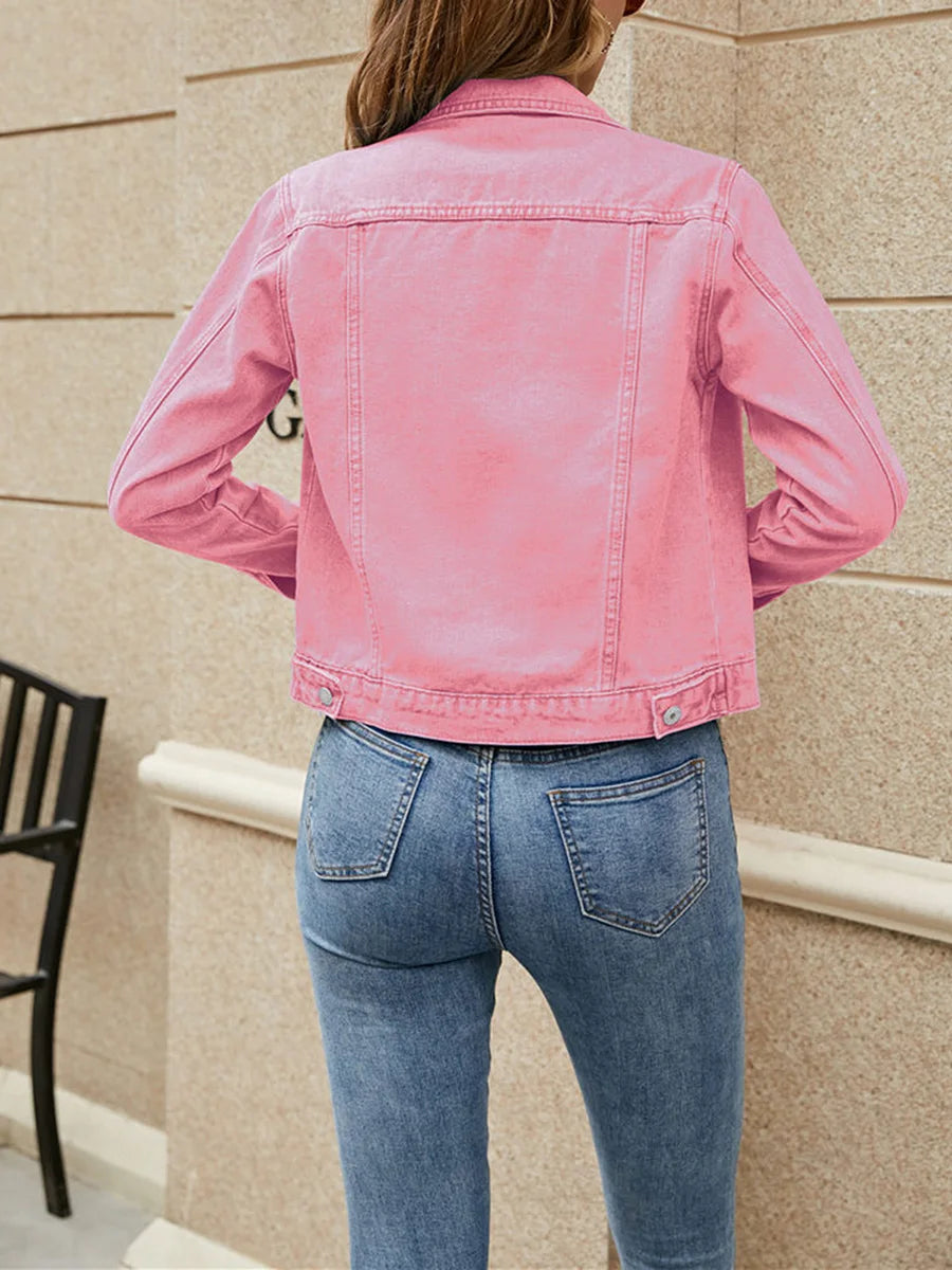 Damen Jeansjacke mit klassischer Knopfleiste | Meira