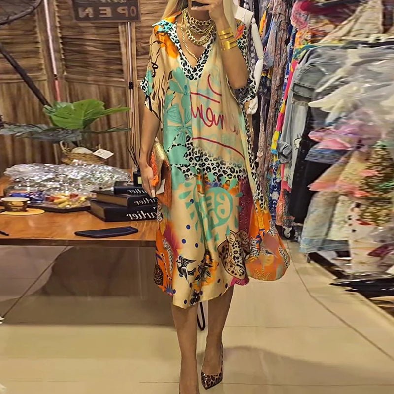 Lässiges Maxikleid für Damen mit Print | Lunira