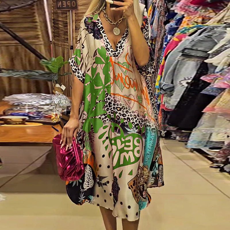 Lässiges Maxikleid für Damen mit Print | Lunira