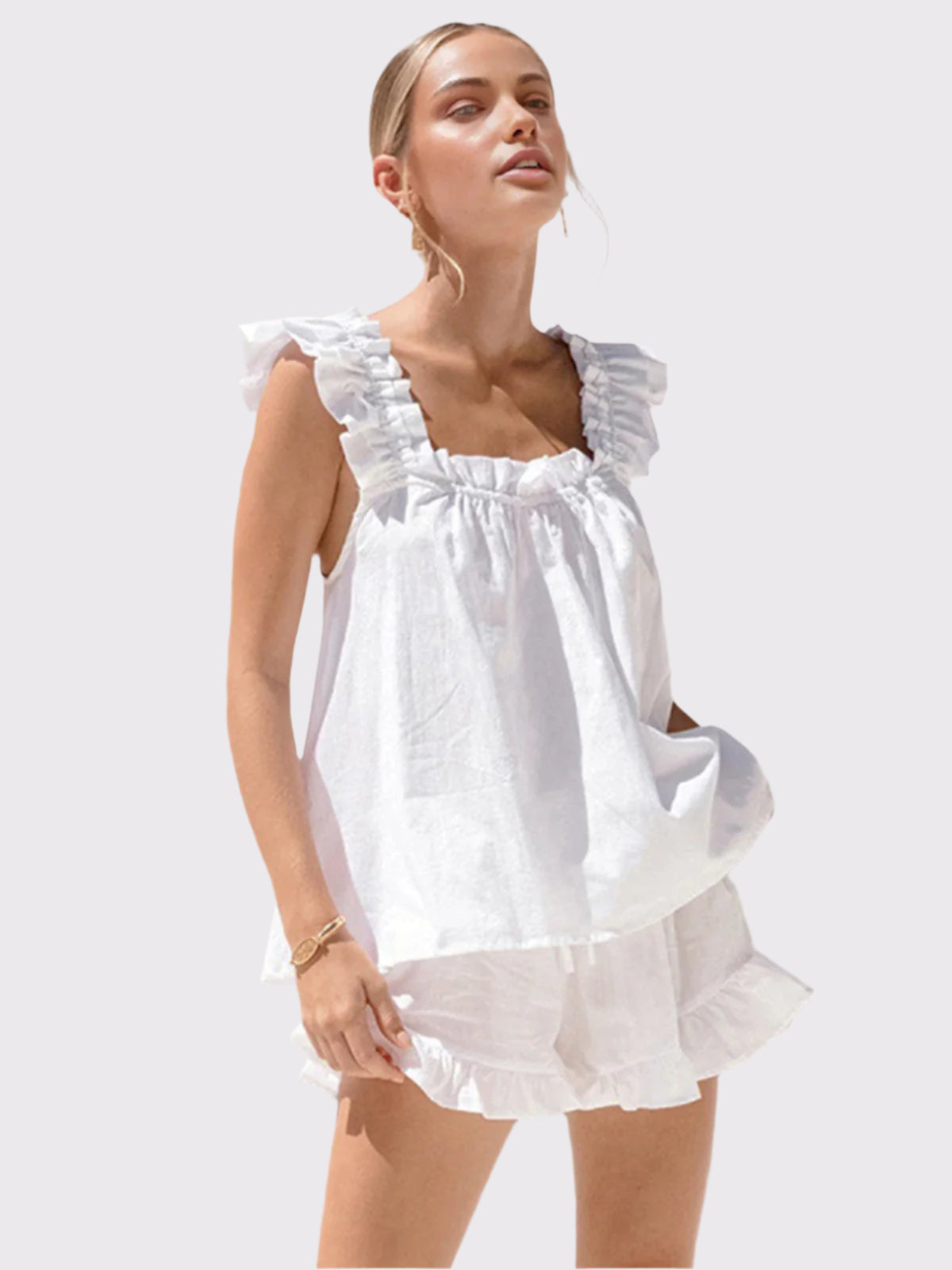 Zweiteiliges Damen-Rüschenset für den Sommer | Yareli