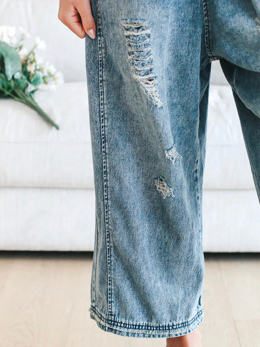 Damen Latz-Overall im Used-Look | Ronelle