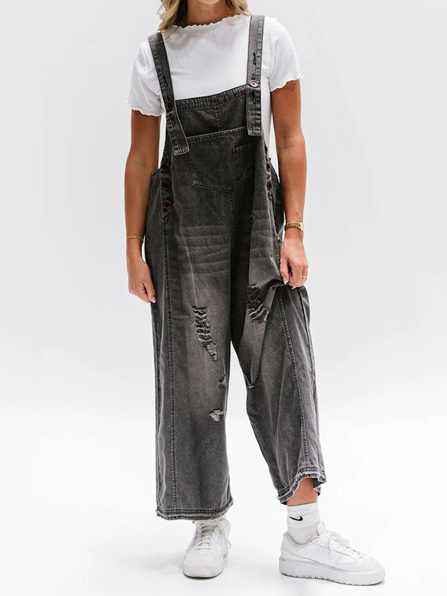 Damen Latz-Overall im Used-Look | Ronelle