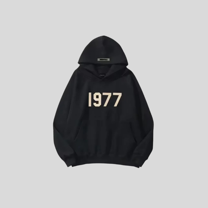 1977 Hoodie – Unisex Kapuzenpullover im Retro-Stil mit Jahreszahl
