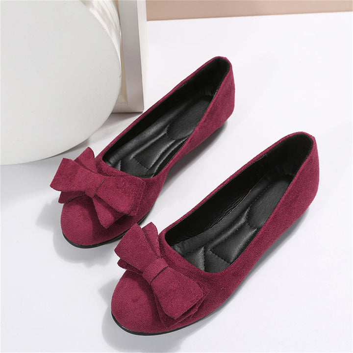Damen Slip-On Wildleder-Schuhe mit Schleife | Lirona