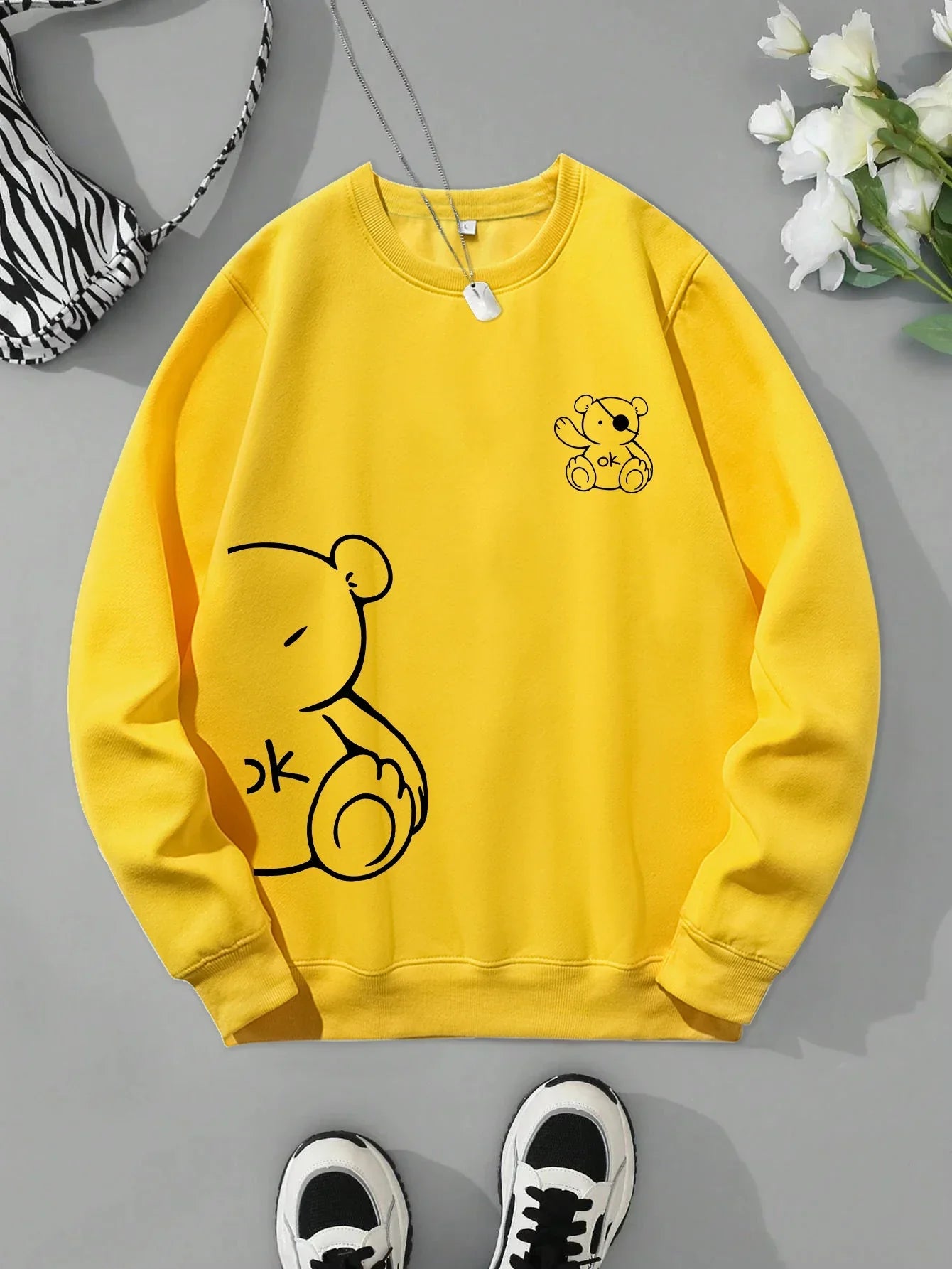 Teddy Sweater – Warmer Unisex Pullover mit Bärenmotiv