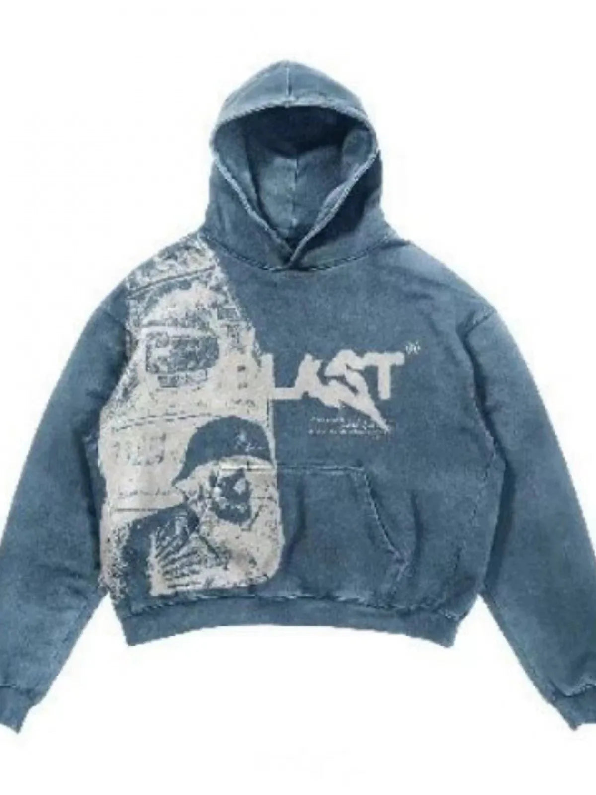 Collage Print Hoodie – Unisex Kapuzenpullover im Urban Streetstyle