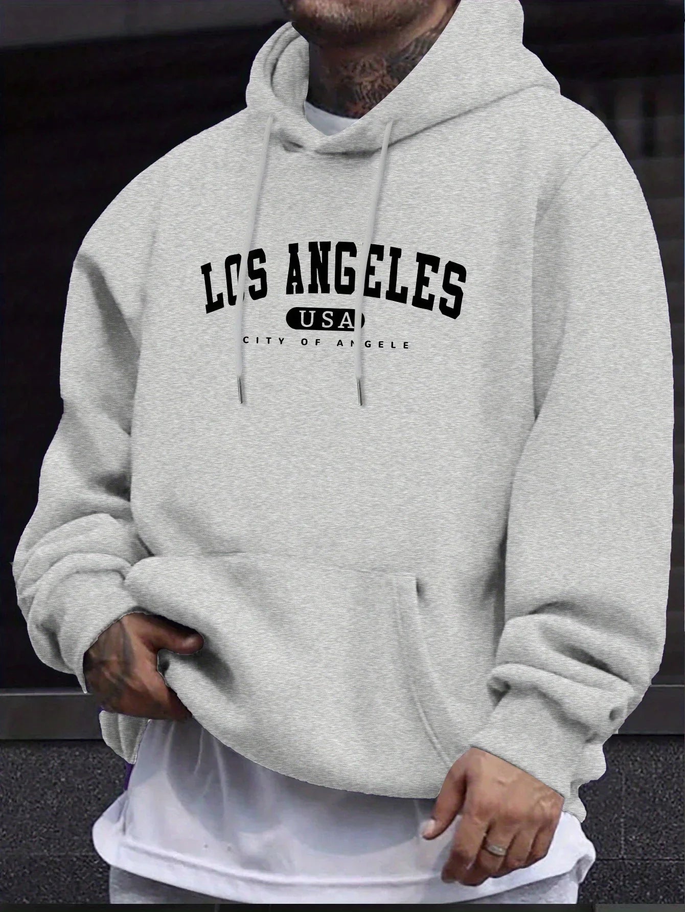 Los Angeles College Hoodie – Unisex Kapuzenpullover im Retro-Style