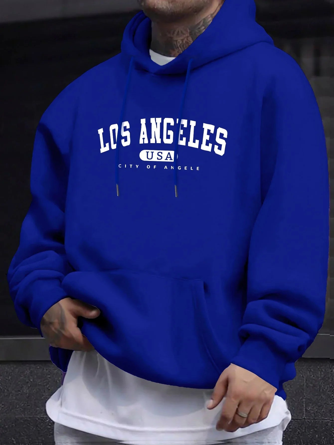 Los Angeles College Hoodie – Unisex Kapuzenpullover im Retro-Style