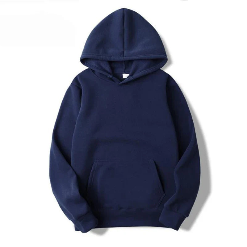 Basic Navy Hoodie – Unisex Kapuzenpullover in Dunkelblau