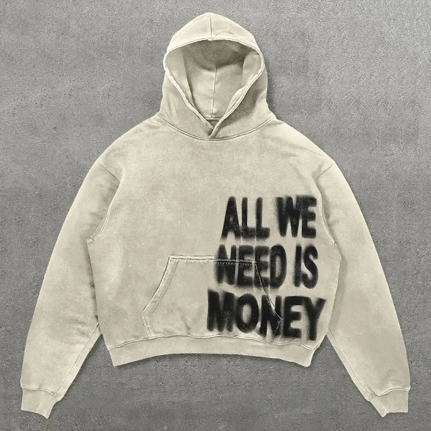 Statement Hoodie – Unisex Kapuzenpullover mit Love & Money Print