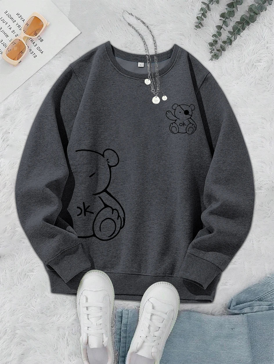 Teddy Sweater – Warmer Unisex Pullover mit Bärenmotiv