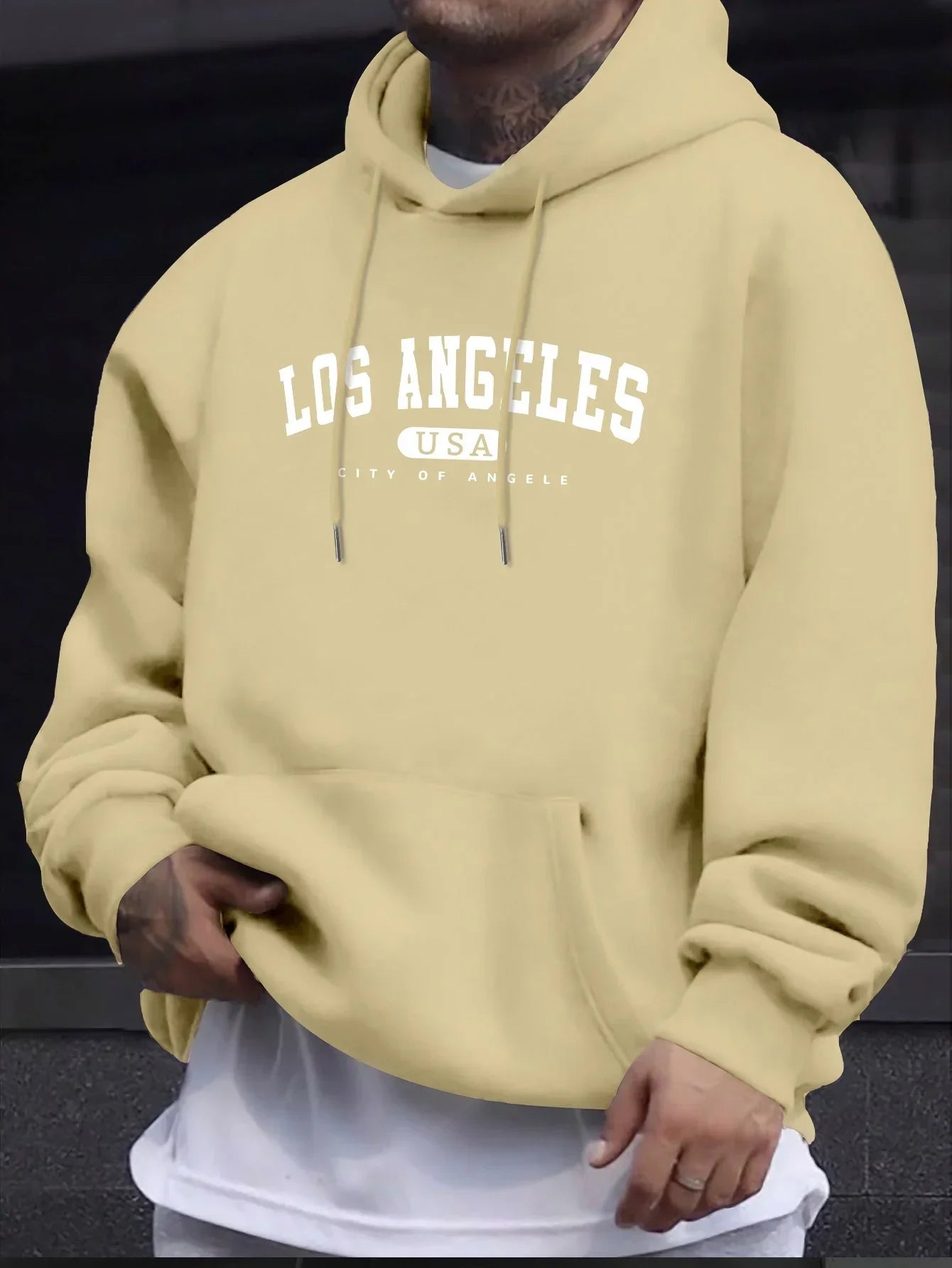 Los Angeles College Hoodie – Unisex Kapuzenpullover im Retro-Style