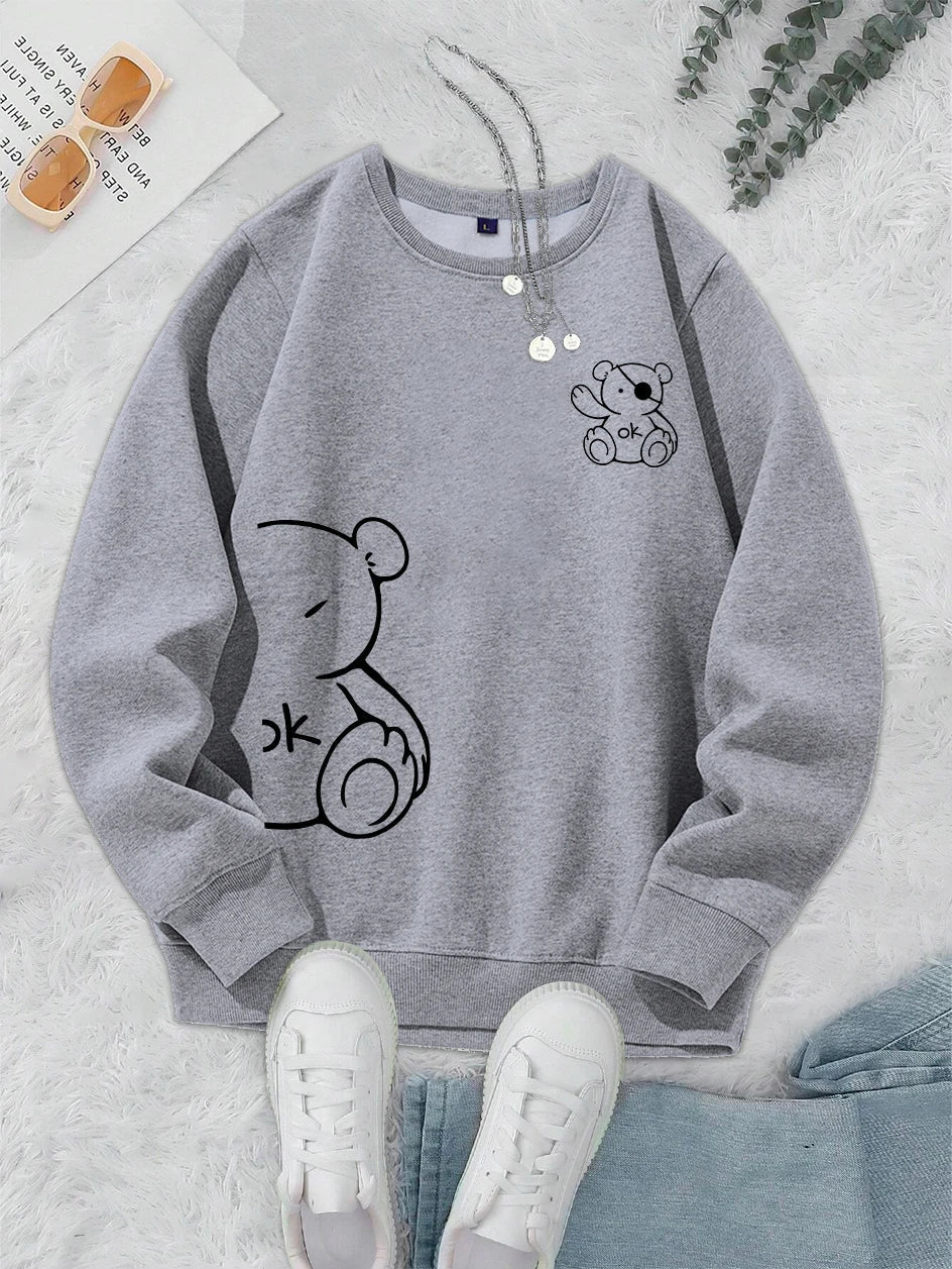Teddy Sweater – Warmer Unisex Pullover mit Bärenmotiv