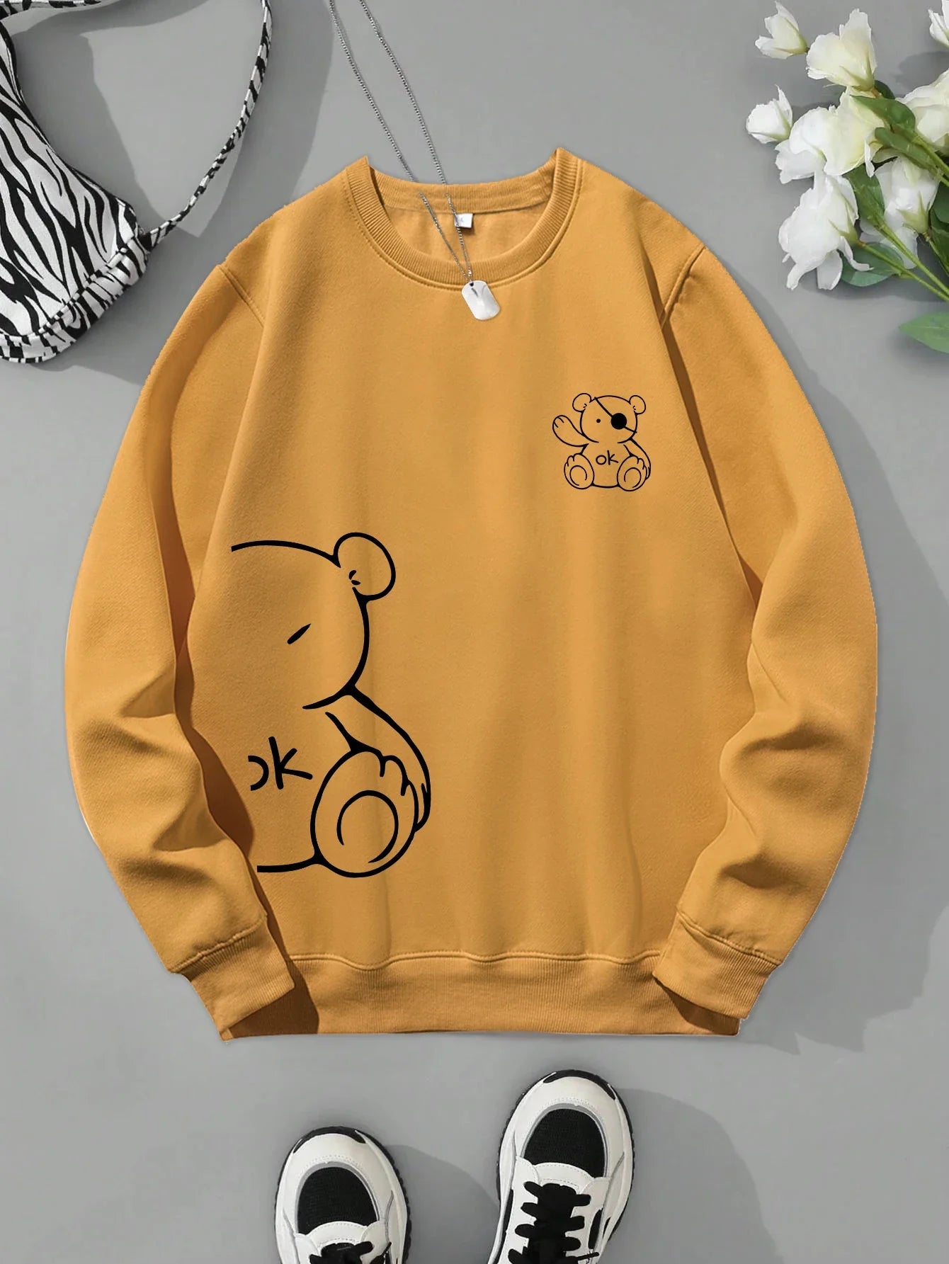 Teddy Sweater – Warmer Unisex Pullover mit Bärenmotiv