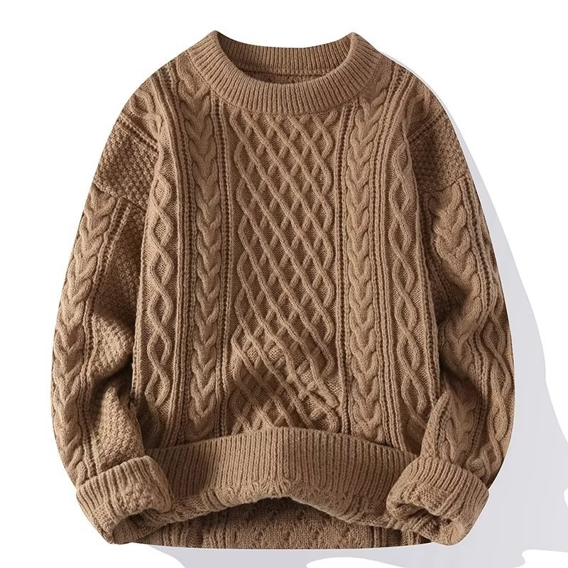 Damen Strickpullover mit Kabelmuster aus Wolle | Aleris