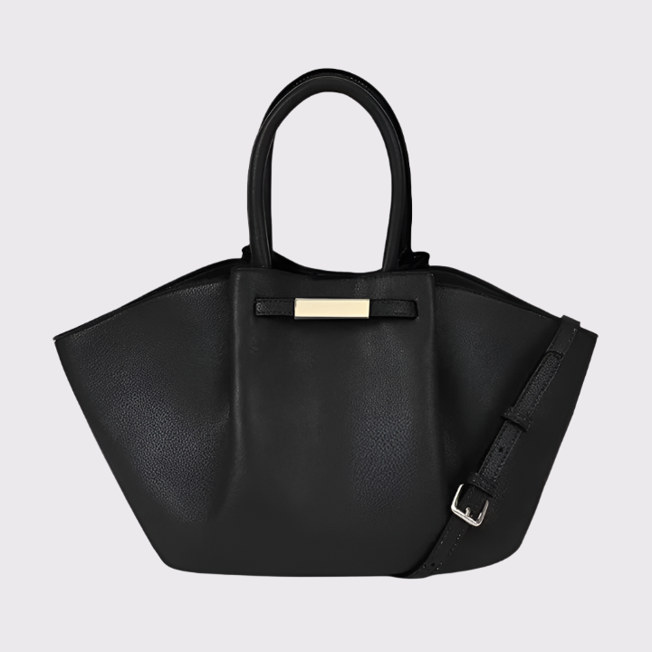 Damen Trapez-Handtasche mit PU-Leder und Schulterriemen | Marvea