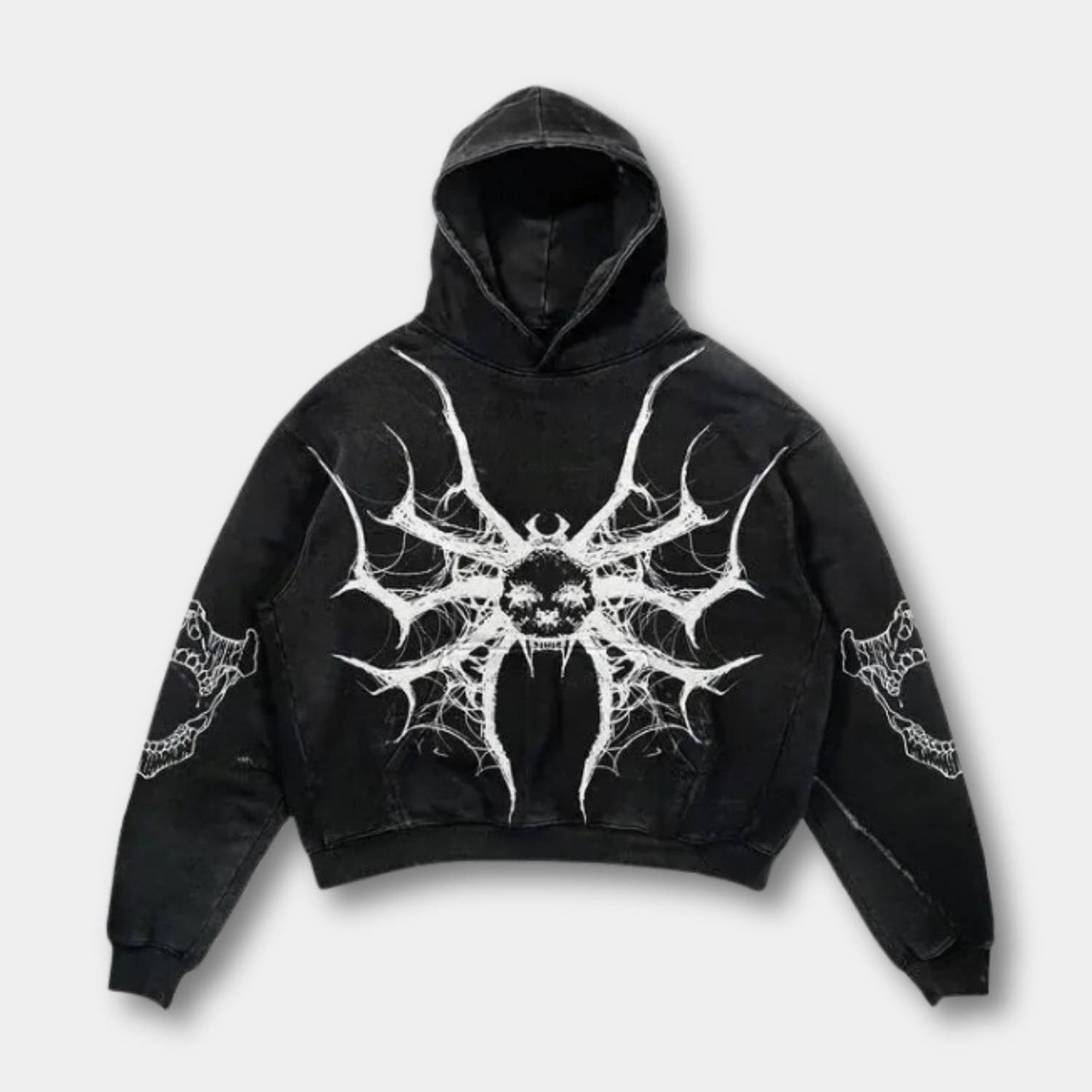 Butterfly Glow Hoodie – Schwarz & Neon
