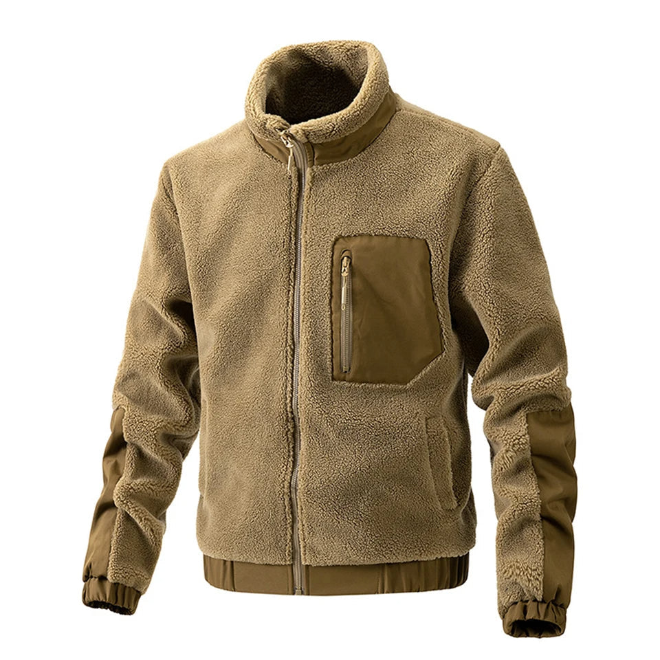 Herren-Fleecejacke mit durchgehendem Reißverschluss | Borven