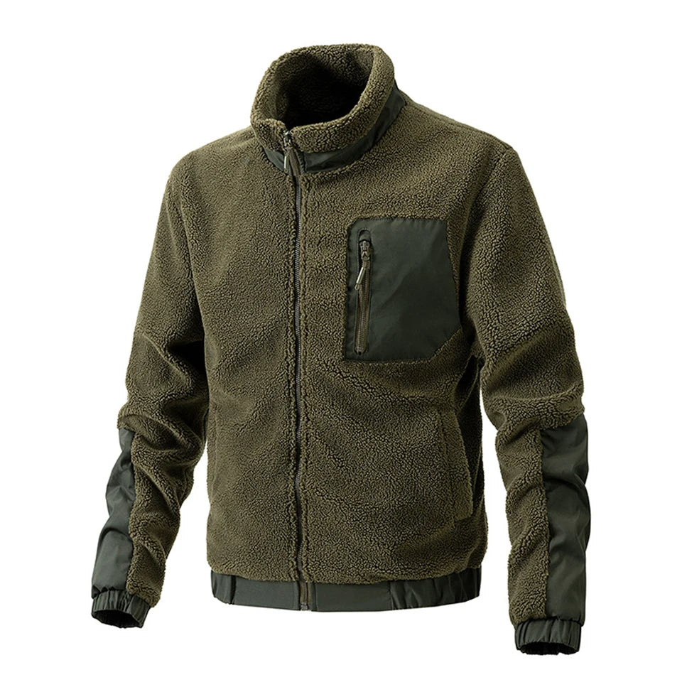 Herren-Fleecejacke mit durchgehendem Reißverschluss | Borven