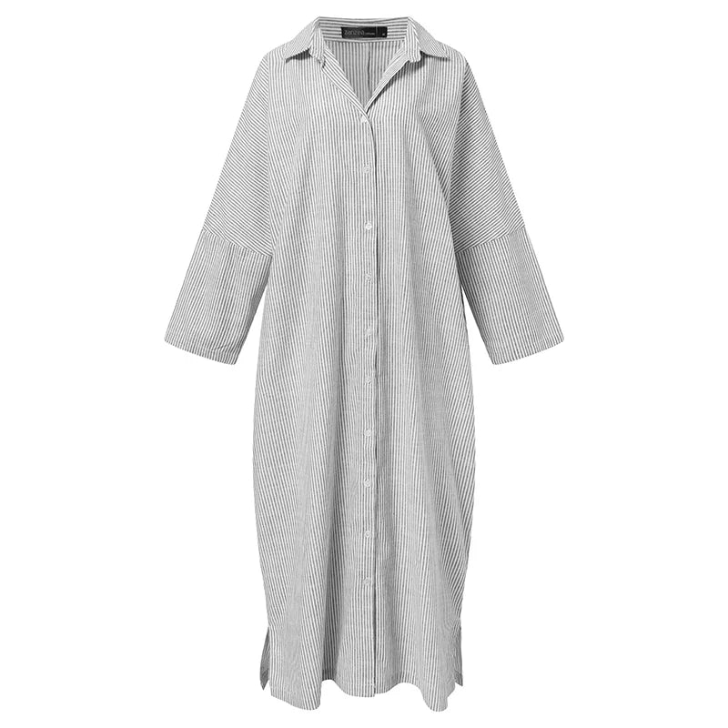 Damen Weit geschnittenes Sommerkleid aus Polyester | Serava