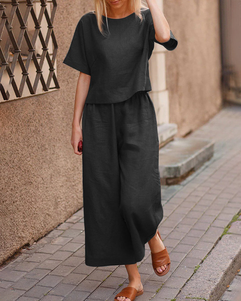 Damen Zweiteiliges Set aus Polyester für Frühling & Sommer | Luresta