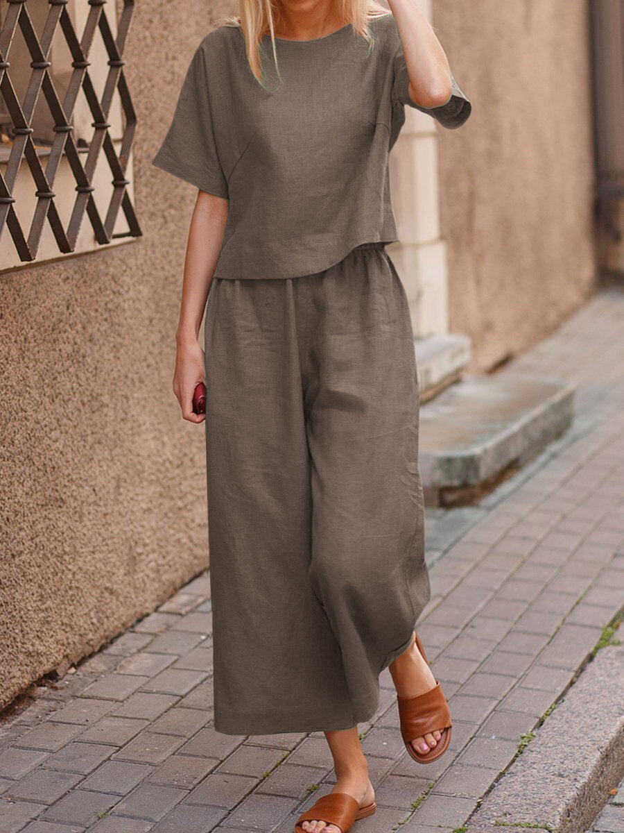 Damen Zweiteiliges Set aus Polyester für Frühling & Sommer | Luresta