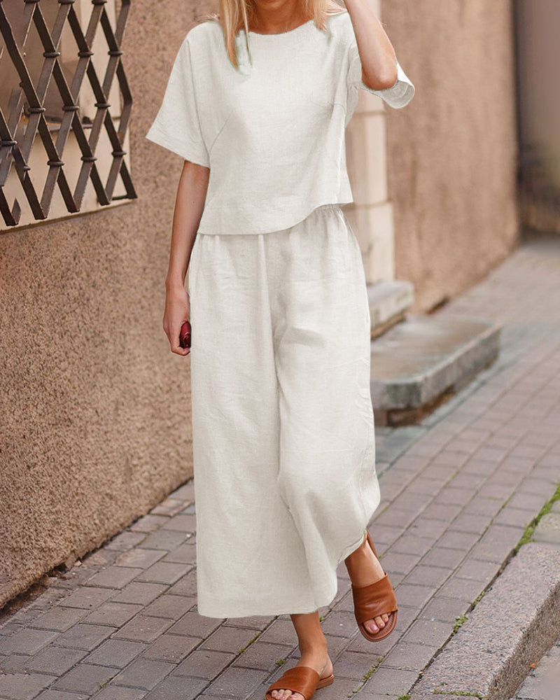Damen Zweiteiliges Set aus Polyester für Frühling & Sommer | Luresta
