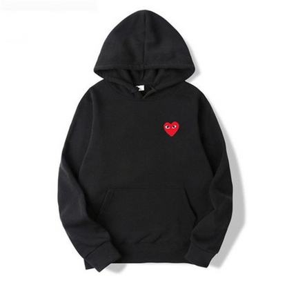Heart Hoodie – Unisex Kapuzenpullover mit gesticktem Herz