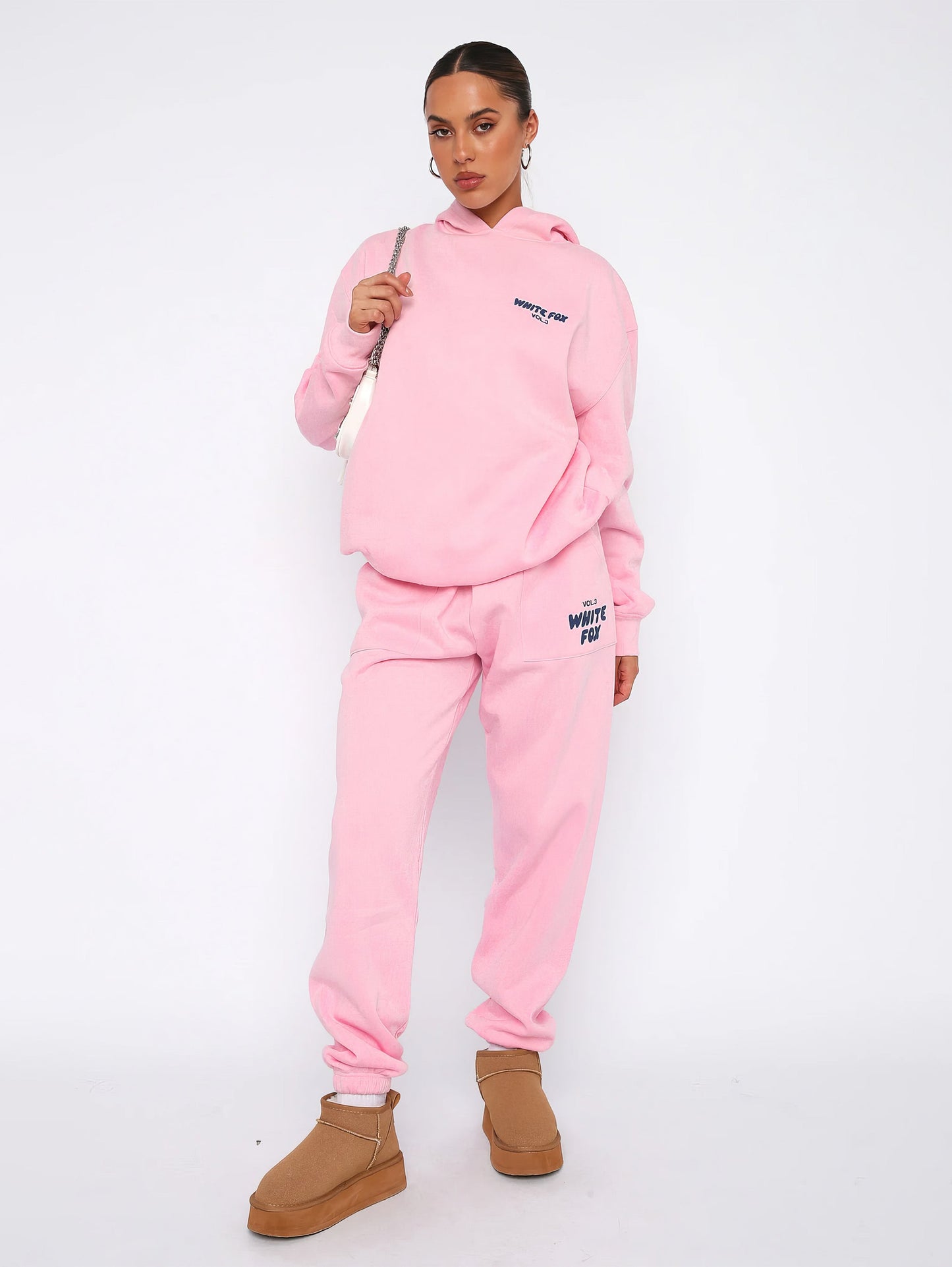 Luxe Loungewear Set – White Fox Edition für Damen | Zweiteilig & Bequem