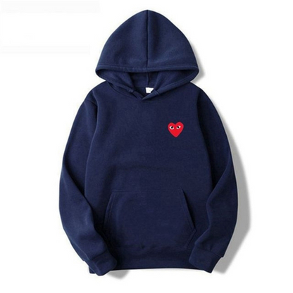 Heart Hoodie – Unisex Kapuzenpullover mit gesticktem Herz