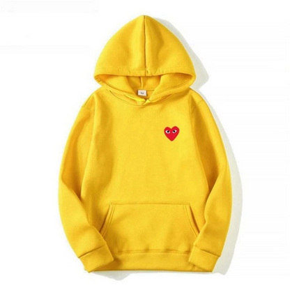 Heart Hoodie – Unisex Kapuzenpullover mit gesticktem Herz
